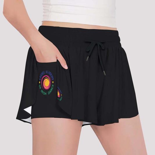 Cashel Academy of Irish Dance Butterfly Shorts, Irish Dance Shorts, School Gear, Irish Dance Apparel, Irish Dance Practice Gear, School Apparel
