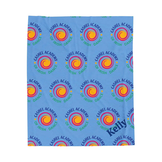 Cashel Academy of Irish Dance Blanket, Irish Dance School Logo Merch, Spirit Wear, Irish Dance Gifts, School Blanket