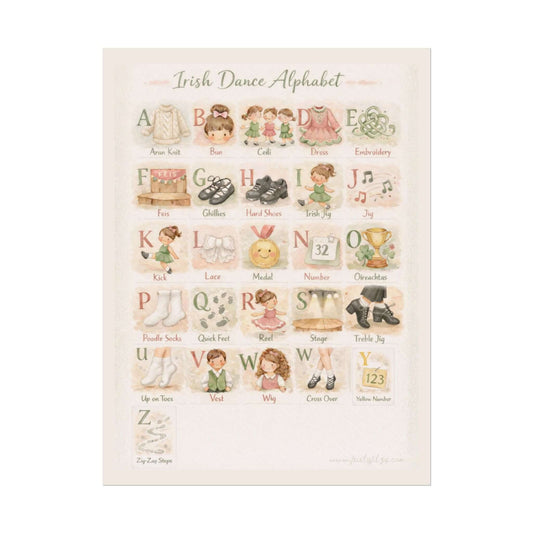 Irish Dance Poster, Irish baby Gift, Irish Baby Shower, Irish Dance Baby