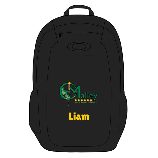 O'Malley Backpack, Irish Dance School gear, Irish Dance Backpack, Irish Dance Bag, Dance School Backpack, custom Irish dance school apparel, Dance School Merch