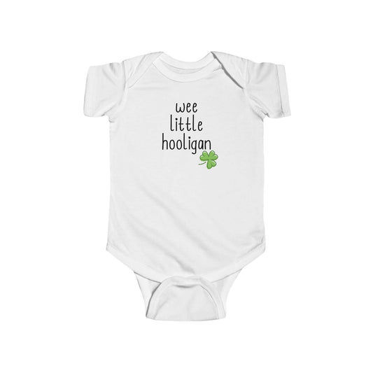 Irish Baby Onesie, Irish Baby Gift, Irish baby Shower Gift, Wee Little Hooligan Onesie, St Patricks Day Onesie
