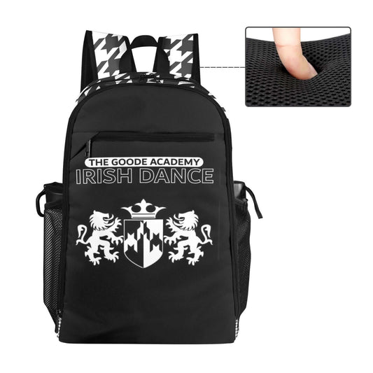 Goode School of Irish Dance, Goode backpack, Irish Dance Backpack, Irish Dance School Gear, Irish Dance School Backpack, Houndstooth