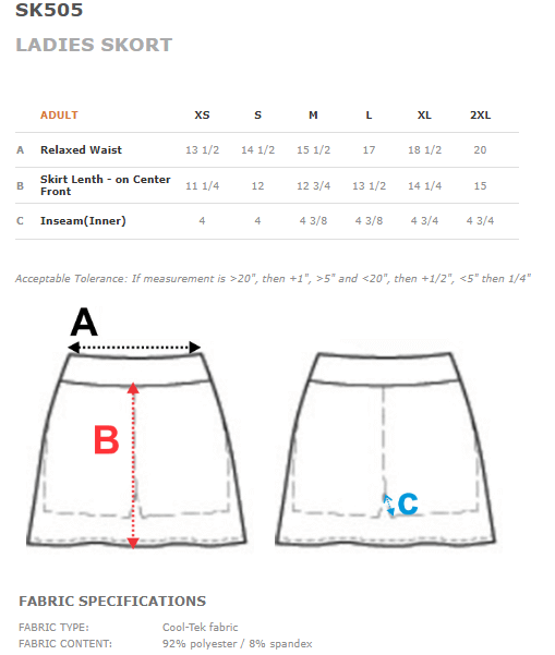 KPA School Skort Women's and Girls *US Only Irish dance school gear Irish dance apparel Custom Irish dance school jackets Irish dance team bags Irish dance hoodies Dance school merchandise Irish dance supporter gear Personalized Irish dance school clothin