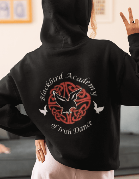 where to get Irish dance school sweatshirts with logo, Blackbird Academy of Irish Dance Hoodie, Irish Dance School Gear, Irish Dance Uniform, Spirit Wear, Spirit Gear, Irish Dance Practice Clothes