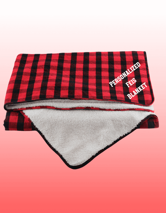 Blackbird Academy Blanket, Irish Dance Blanket, Feis Blanket, spirit wear for Irish dancers with school logo, Dance School Merch