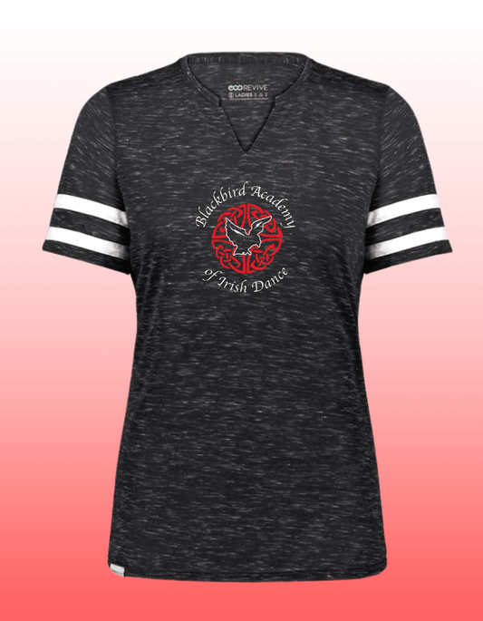 Blackbird Shirt, Vintage Shirt, Irish Dance School Shirt, Irish Dance Uniform, spirit wear for Irish dancers with school logo