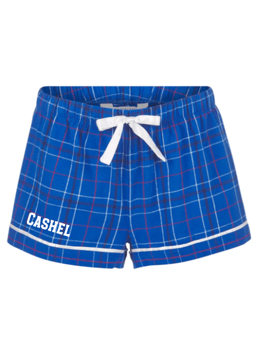 Cashel Academy of Irish Dance Flannel Shorts, Irish Dance Shorts, Irish Dance School Apparel
