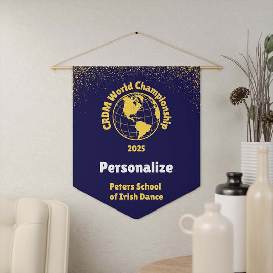 CRDM Worlds Banner, Peters School of Irish Dance, Personalized Sign
