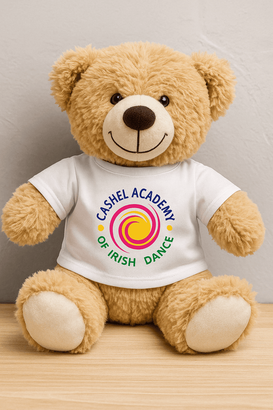 Cashel Academy of Irish Dance Teddy Bear, Unique Irish Dance Gifts, Irish Dance School gear, Stuffed Animal
