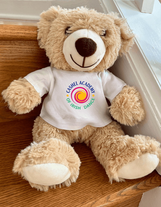 Cashel Academy of Irish Dance Teddy Bear, Unique Irish Dance Gifts, Irish Dance School gear