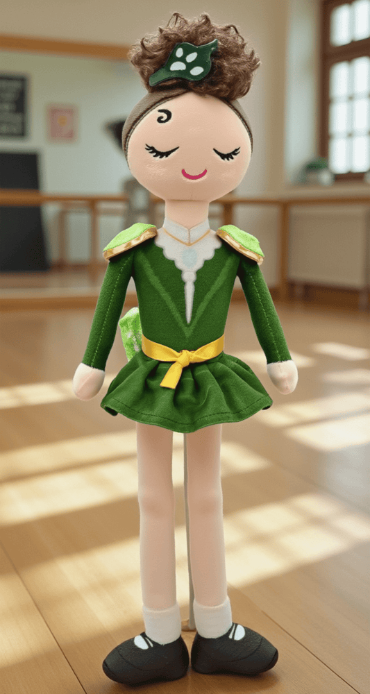 Kelly Doll, Irish Dance Doll, Unique irish Dance Gift, Gift for Irish Dance Girl, Birthday Gift for Irish Dancer