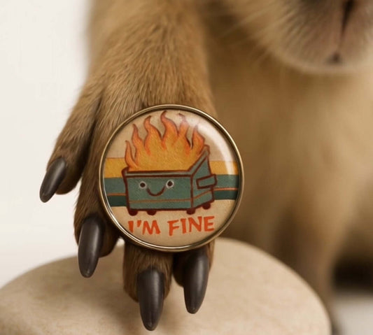 Dumpster Fire Pin, Irish Dance Pin