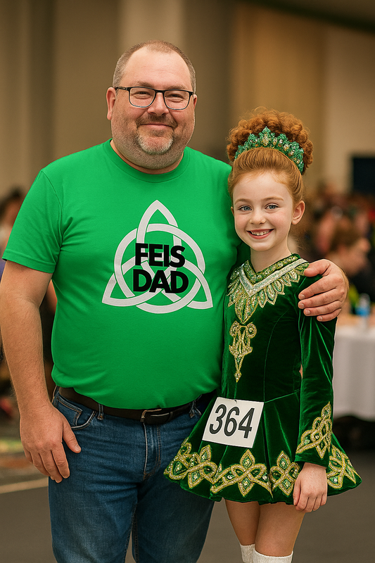 Feis_Dad_T-shirt_Irish_dance_dad_shirt_Feis_competition_clothing_Irish_dance_supporter_tee_Feis_Dad_unisex_t-shirt_Gift_for_Irish_dance_dads_Trinity_Knot_t-shirt_Irish_dance_parent_apparel, dad gift