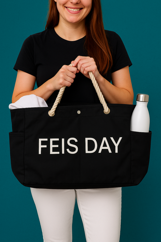 Feis Day Tote Bag Feis Day Bag, feis bag, Irish Dance Bag, Irish Dance Tote Bag