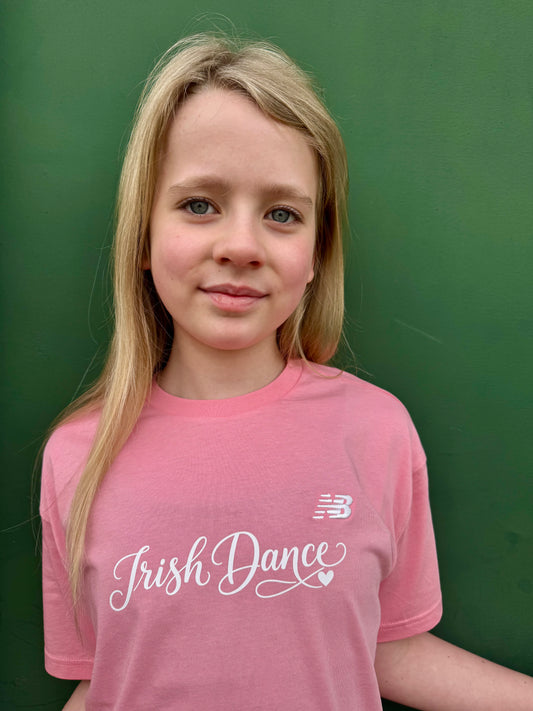 Irish Dance Girls Tee – Soft Cotton Crew Neck 💗