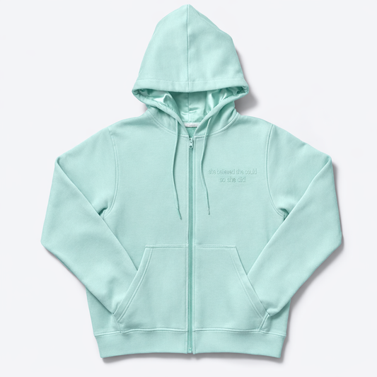 Irish Dance Gifts: She Believed She Could Embossed Hoodie
