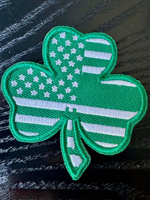 Irish American Flag, Irish American Patch, Irish Dance Patch, Embroidered Patch, Heat Press Patch, Irish Dance Gifts, Irish Dance Accessories