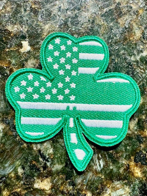 Shamrock Patch, Irish American, Irish Dance Patch, Embroidered Patch, Heat Press Patch, Irish Dance Gifts, Irish Dance Accessories