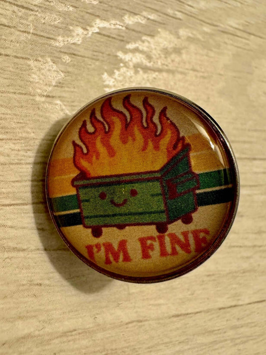 Dumpster Fire Pin, Irish Dance Pins
