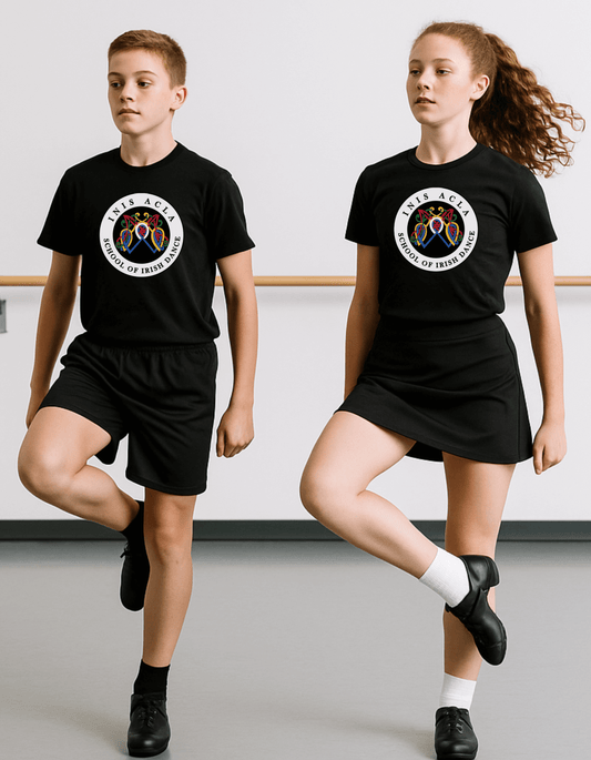Irish Dance Spirit Wear, Inis Acla, Irish Dance Team Gear, Irish Dance Uniform, Practice Gear, Dance School Merch, custom Irish dance school apparel