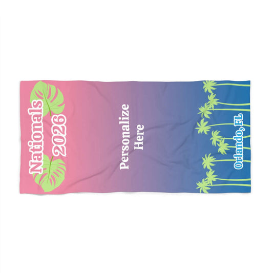 Irish Dance Nationals 2026, Nationals Towel, NANs Towel, Personalized