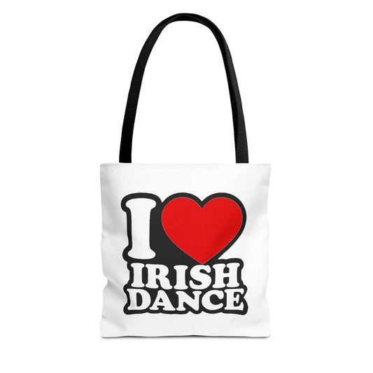 Irish Dance Bag, I love Irish Dance Tote Bag, Feis Bag, Oireachtas Gift, Recital Gift, Competition Gift, Birthday