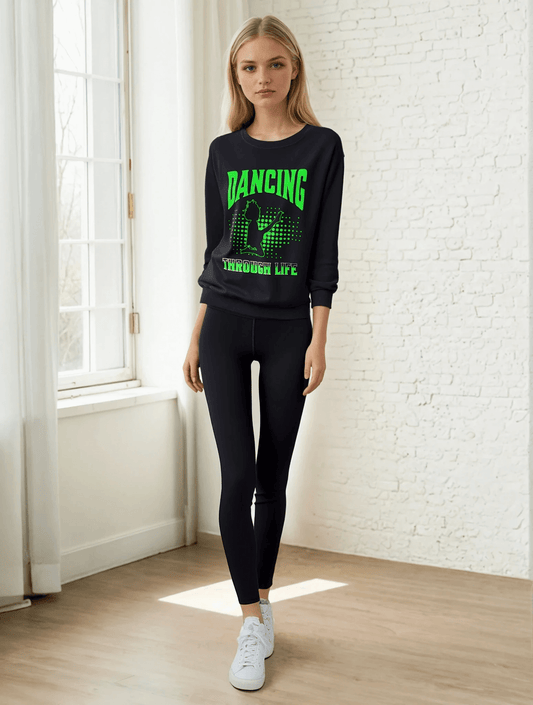 Irish Dance Sweatshirt, Wicked Sweatshirt, Dancing through life, irish dance jumper, irish dance pullover, irish dance Sweater, Irish Dance Apparel