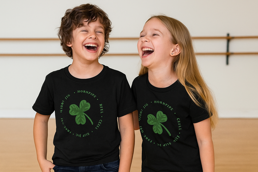 Irish Dance Kids T-Shirt, shamrock Irish dance shirt, kids Irish dance apparel, Kids Shirt, Irish Step Dance Shirt, What to get an Irish Dancer