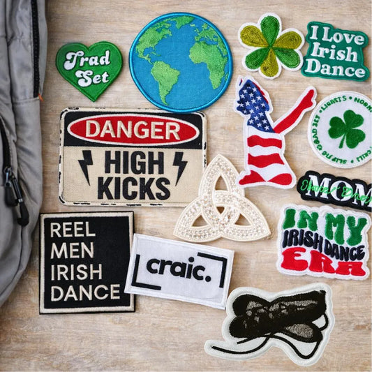 Green Sequin Patch, Irish Dance Patch, Shamrock Patch, St. Patricks Day Patch, Trucker Hat Patch, Hat Bar, Irish Dance Accessories, St Patricks Day, Good Luck Charm, Irish Dance Gift, Irish Step Dance, Irish Dance Patch, IronOn