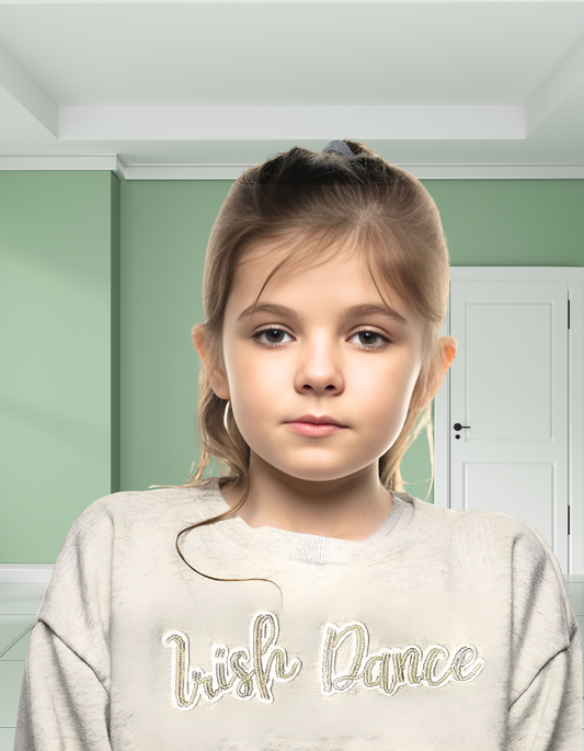 Irish Dance Sweatshirt, Irish Dance Jumper, Childs Sweatshirt, Girls Sweatshirt, Youth Sweatshirt, Sequin Sweatshirt, Irish Dance Apparel