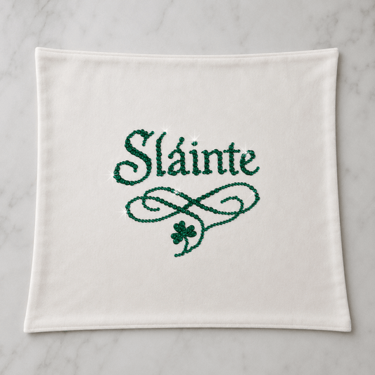 Irish Housewarming Gift, Irish Wedding Gift, Slainte Pillow, Irish Decor