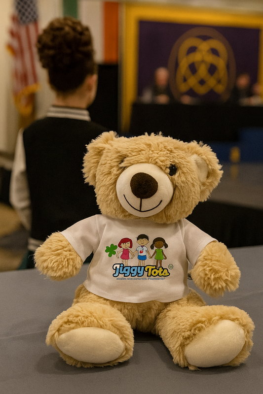 Jiggy Tots Bear, Irish Dance Bear, Young Dancer Gift