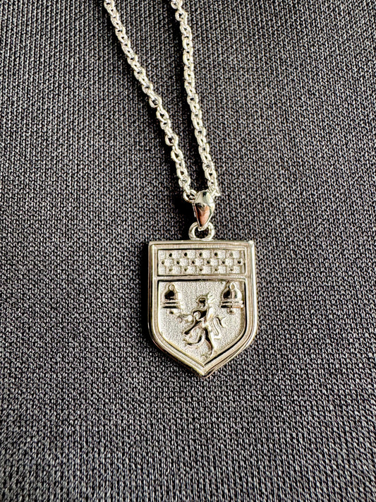 KPA Necklace, KPA Earrings, Custom 925 sterling silver Irish dance necklace and earrings set showcasing Celtic designs for dancers.