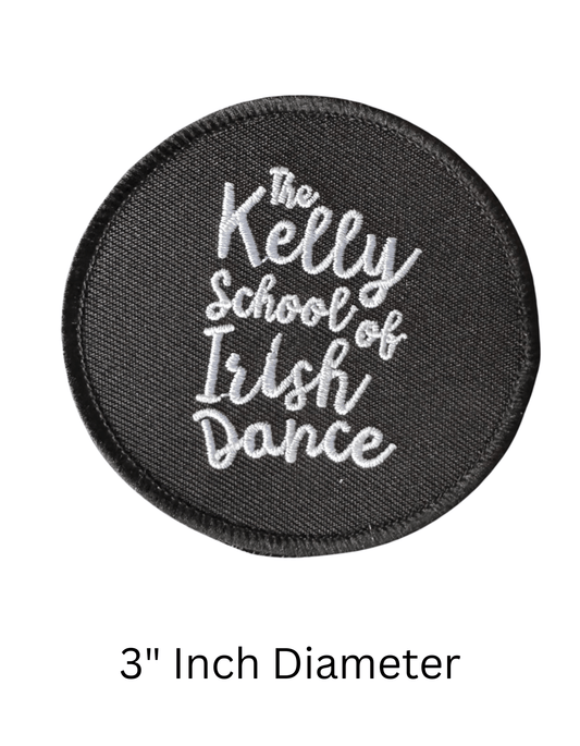KSID_Patch, Kelly School of Irish Dance Patch, Embroidered Patch, Irish Dance Patch, Irish Dance School Gear, Irish Dance Apparel