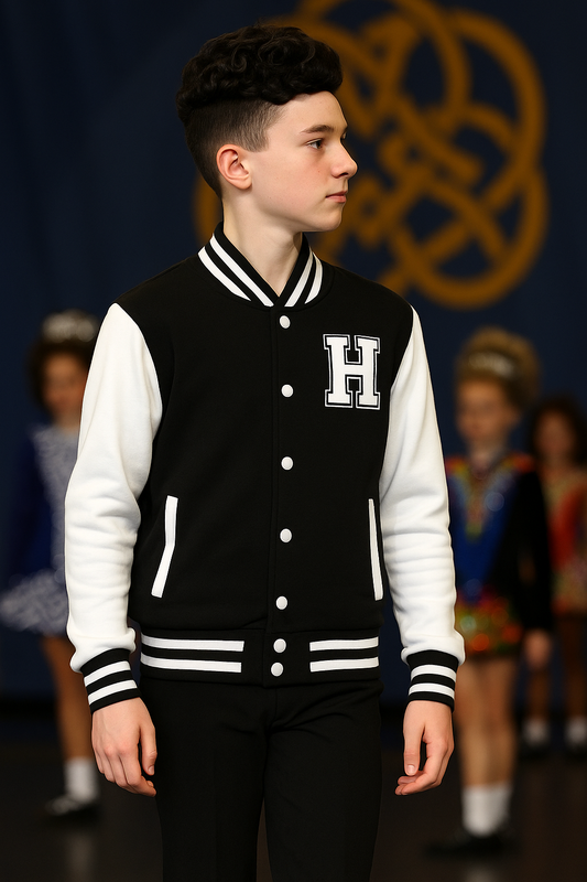 Kavanagh Porter Academy, KPA Jacket, Practice Jacket, Irish Dance School Gear, custom Irish dance team jackets for competition