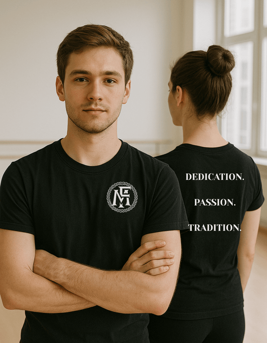 Montgomery Frank Tee, affordable Irish Dance School Merch, Irish Dance Logo Gear, Irish Dance School Gear, Irish Dance Apparel