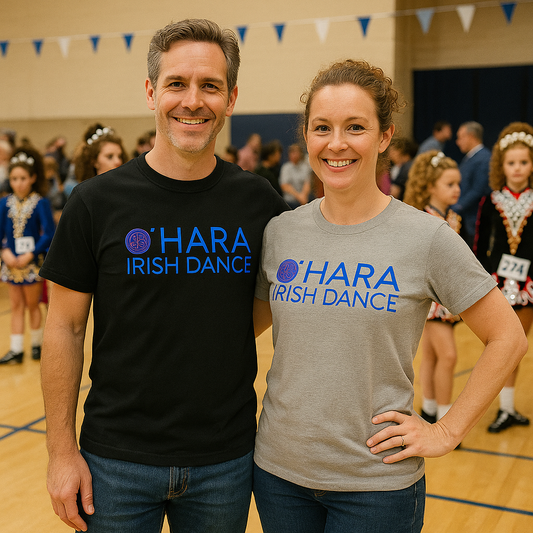 O'Hara T- Shirt, Irish Dance School Gear, Custom School Shirt, Irish Dance Apparel, Irish Dance Team Shirts, Irish dance logo clothing