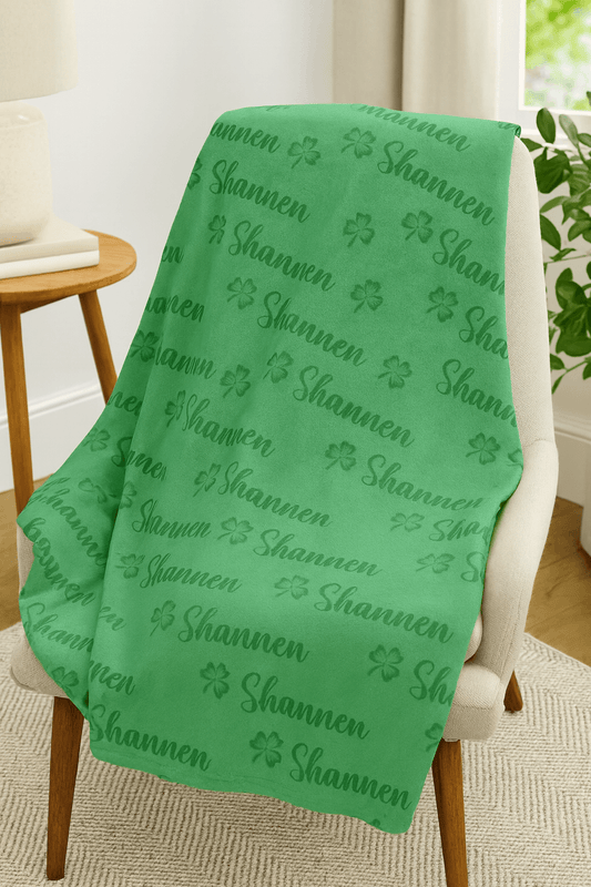 Personalized blanket, Feis Blanket, Custom Blanket, Irish Blanket, Irish Decor, Irish Dance Decor
