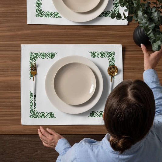 Irish Placemat SetCeltic Decor,Celtic Placemat,Celtic Table,Gift for Irish Lover,Gift for Irish Woman,Home & Living,Housewarming Gift,Irish Birthday Decor,Irish Birthday Gift,Irish Friend Gift,Irish Home Decor,Irish Housewarming,Irish Placemats,Irish Tabl