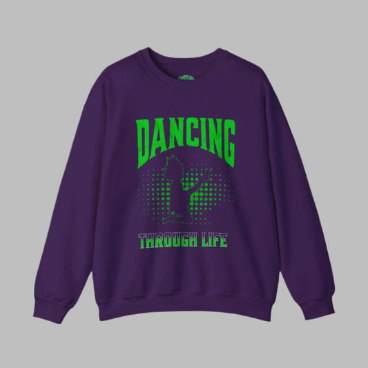 Irish Dance Sweatshirt, Wicked Sweatshirt, Dancing through life, irish dance jumper, irish dance pullover, irish dance Sweater, Irish Dance Apparel