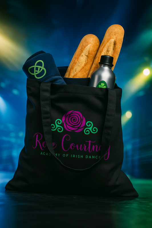 Rose Courtney Tote, Irish Dance Bag, Irish Dance Tote Bag, Irish Dance School Bag