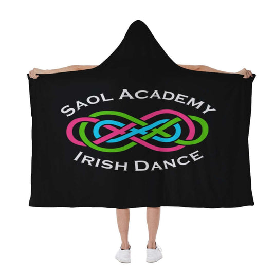 Saol Blanket, Hooded Blanket, Irish Dance School Blanket, Irish Dance School Gear, Irish Dance School Apparel