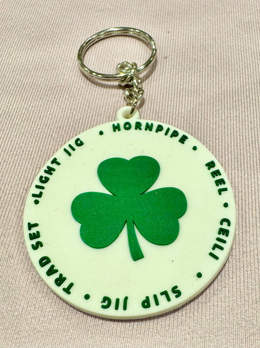Irish Dance Accessory, Irish Dance Keychain, Irish Dance Gifts, Shamrock, Ceili Team Gift, Send-Off Gifts