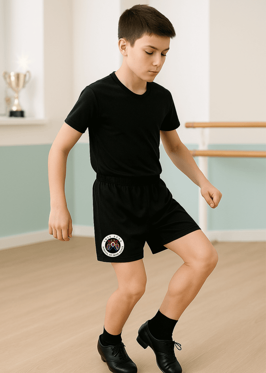 Irish Dance Spirit Wear, Inis Acla, Irish Dance Team Gear, Irish Dance Uniform, Boys Shorts, Practice , spirit wear for Irish dancers with school logo