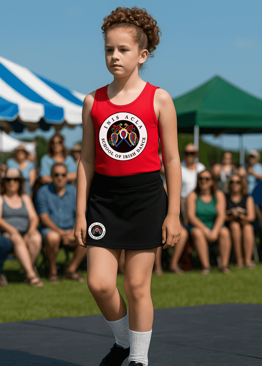 Irish Dance Spirit Wear, Inis Acla, Irish Dance Team Gear, Irish Dance Uniform, Practice Gear, spirit wear for Irish dancers with school logo