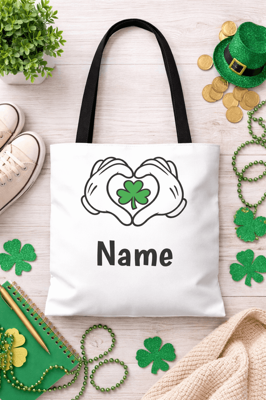 Personalized Tote Bag, St. Patricks day tote, St Patricks Day Bag, Irish Bag, Disney St Patricks Day, Mickey Mouse St Patricks Day Bag, Funny Irish Bag,