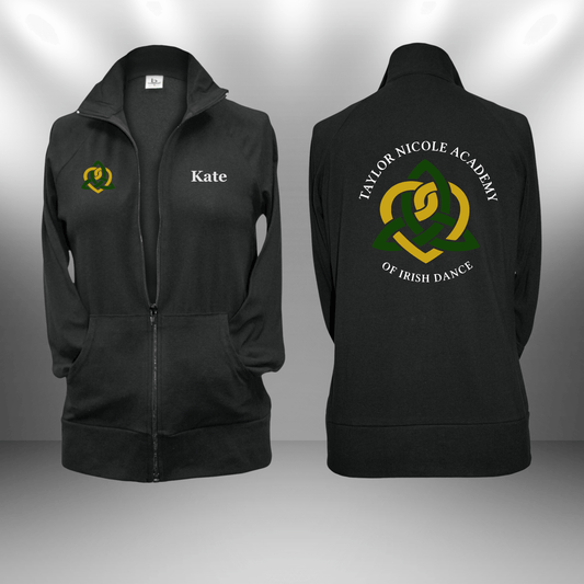TNA Practice Jacket (Ladies & Girls)JacketIrish Dance Practice,Irish Dance Practice Gear,Practice Jacket,School Jacket,TNAIntroducing the TNA Practice Jacket for ladies and girls. This jacket is made with a mix of cotton and spandex for ultimate comfort a