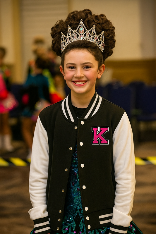 Varsity JacketIrish Dance School Gear,Saol,Saol Jacket,School collection, School Gear, School Jacket, Varsity Jacket, Custom Irish Dance Team Jackets, Irish Dance School Gear, Irish Dance Apparel, Irish Dance Practice Wear