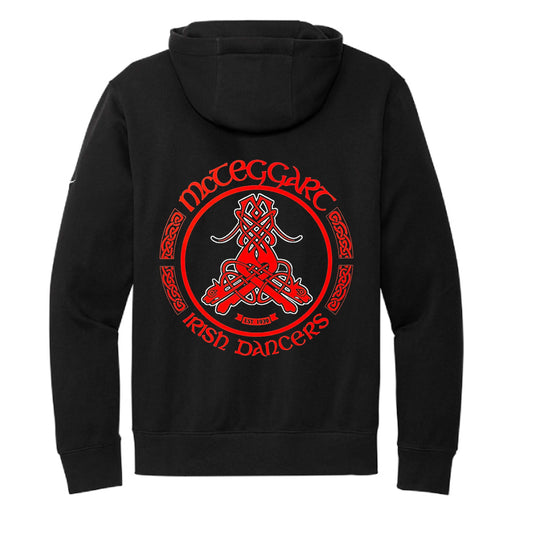 custom Irish dance school apparel, McTeggart Irish Dance gear, Irish dance team sweatshirt, Nike Irish dance pullover, McTeggart logo clothing, personalized Irish dance apparel, Irish dance school spirit wear, custom dance team sweatshirts, official Irish dance merchandise, Oireachtas team gear