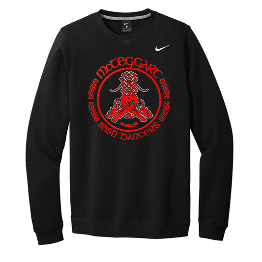 custom Irish dance school apparel, McTeggart Irish Dance gear, Irish dance team sweatshirt, Nike Irish dance pullover, McTeggart logo clothing, personalized Irish dance apparel, Irish dance school spirit wear, custom dance team sweatshirts, official Irish dance merchandise, Oireachtas team gear